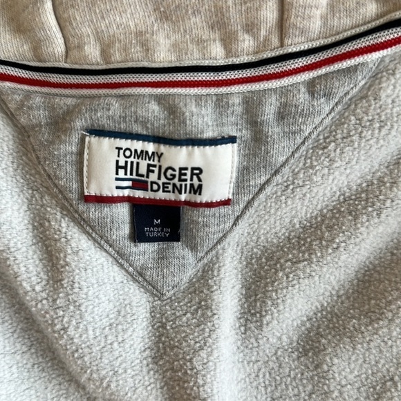 Tommy Hilfiger Creative Mix Match Front‎ Zipper Hooded Sweatshirt Size Medium - Picture 5 of 7